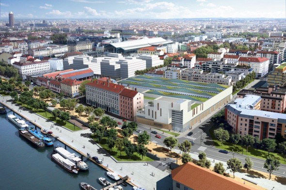 Le projet lauréat, vu du ciel.